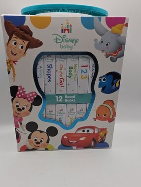 Disney Baby Multi-Color Board Book Set - White, Red, Blue, Green, Purple